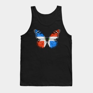 Dominican Flag  Butterfly - Gift for Dominican From Dominican Republic Tank Top